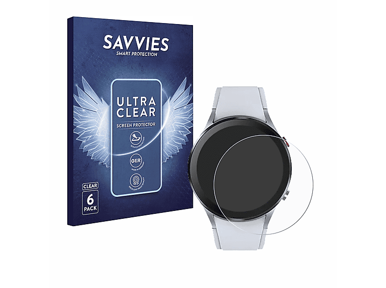 SAVVIES 6x klare Schutzfolie(für Zeblaze GTR 3) | Smartwatch Schutzfolien & Gläser