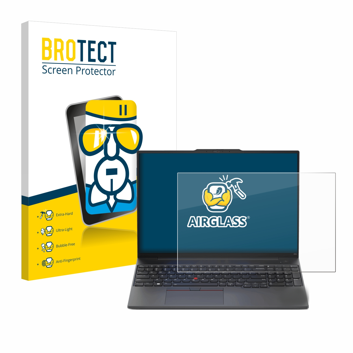 BROTECT Airglass klare Schutzfolie(für E16 Lenovo Gen ThinkPad 1)