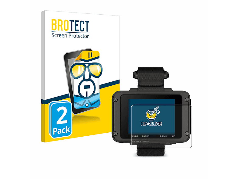 BROTECT 2x klare Schutzfolie(für Garmin Foretrex 801) | Navi-Taschen & -Schutzfolien