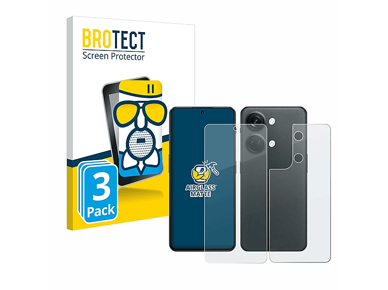 BROTECT 3x Airglass matte Schutzfolie(für OnePlus Nord 3 5G) | Displayschutzfolien & Gläser