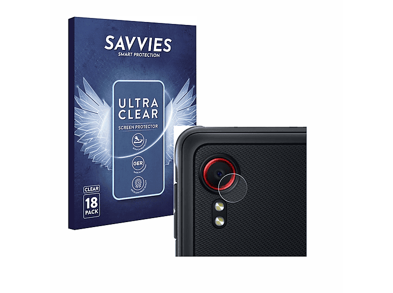 SAVVIES 18x klare Schutzfolie(für Samsung Galaxy XCover 5 Enterprise Edition) | Displayschutzfolien & Gläser