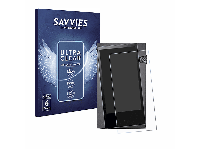 SAVVIES 6x klare Schutzfolie(für Astell&Kern A&norma SR25 MKII) | Schutzfolien & Schutzgläser