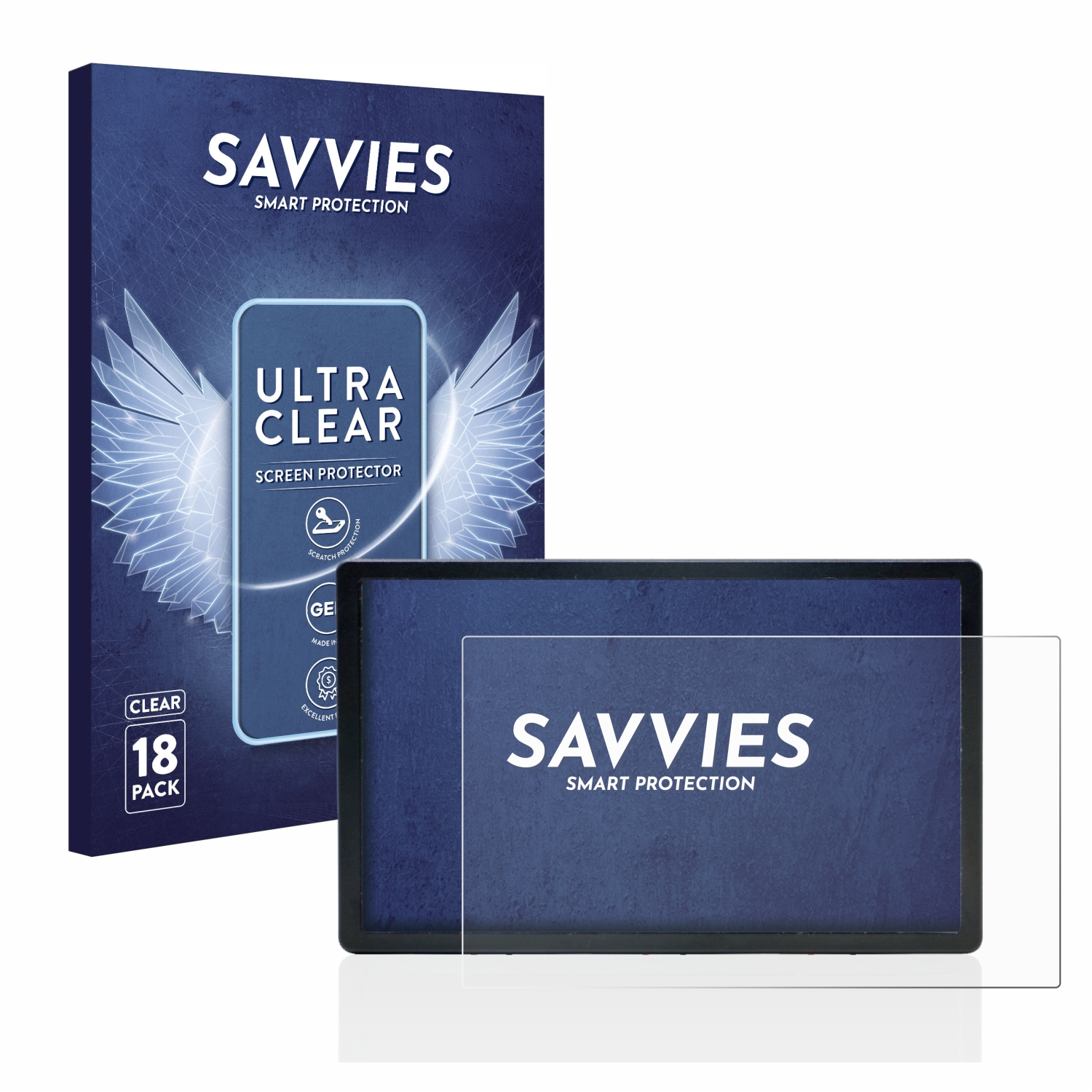 SAVVIES 18x klare Schutzfolie(für Solar XT60 Controller Charge Dokio 12V)