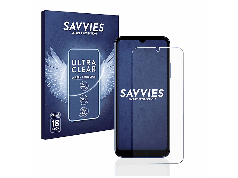 SAVVIES 18x klare Schutzfolie(für Nokia C300) | Displayschutzfolien & Gläser