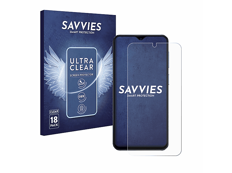 SAVVIES 18x klare Schutzfolie(für Ulefone Note 15)
