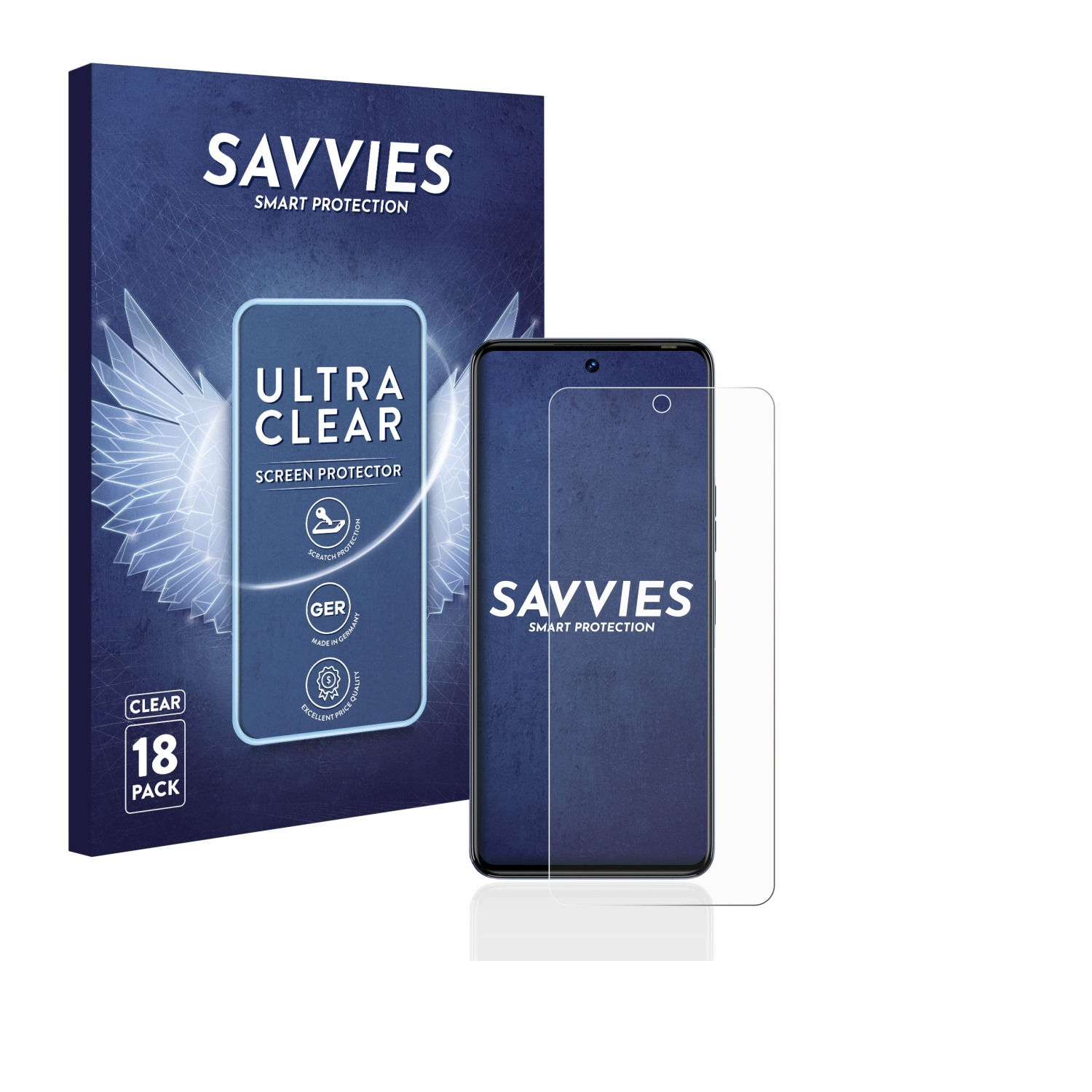 20 Tecno 5G) Camon Schutzfolie(für SAVVIES klare Pro 18x