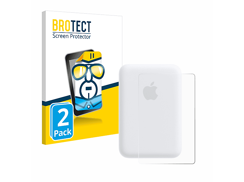BROTECT 2x klare Schutzfolie(für Apple MagSafe Battery)