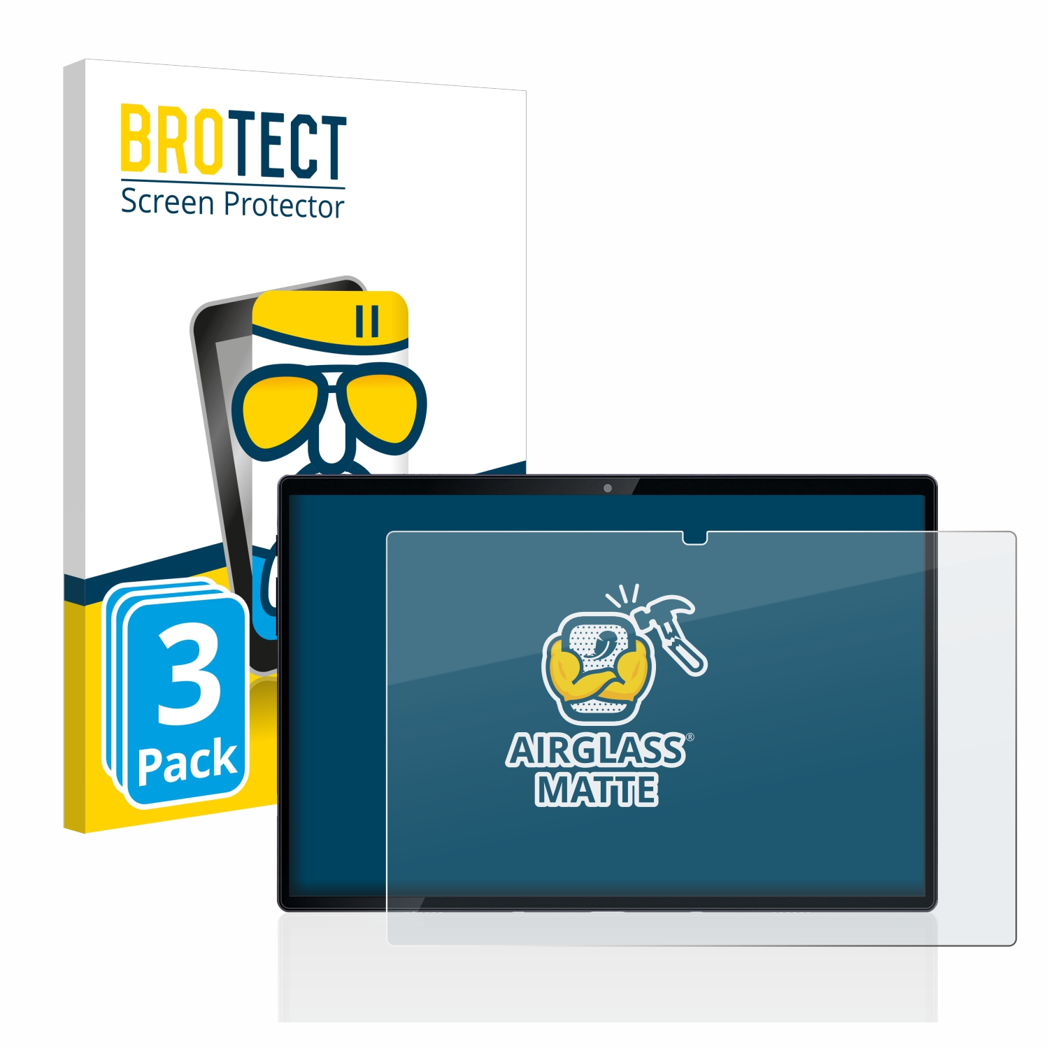 matte Schutzfolie(für Lite Mediacom SmartPad Airglass 3x 3 Azimut BROTECT 4G)