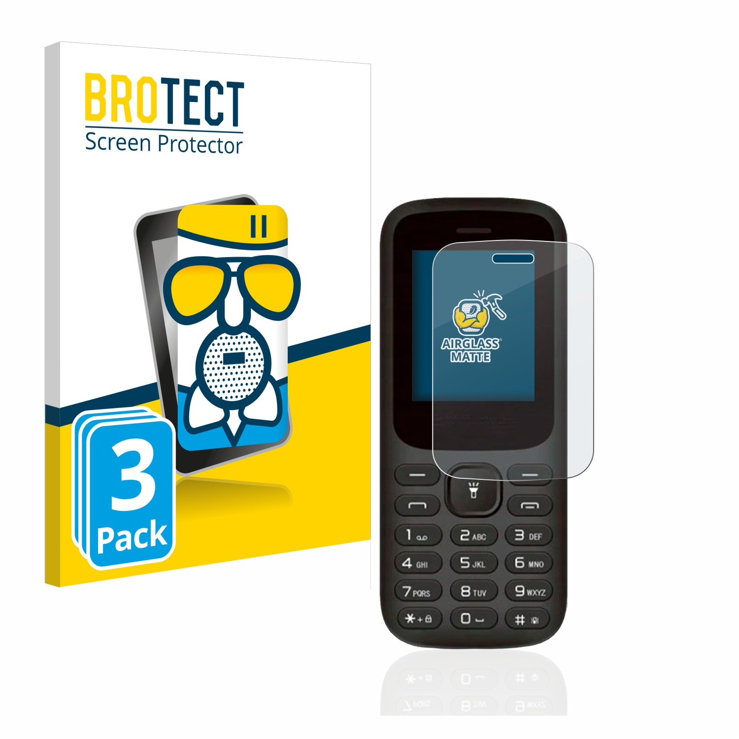 myPhone 3x Airglass BROTECT matte 2220) Schutzfolie(für