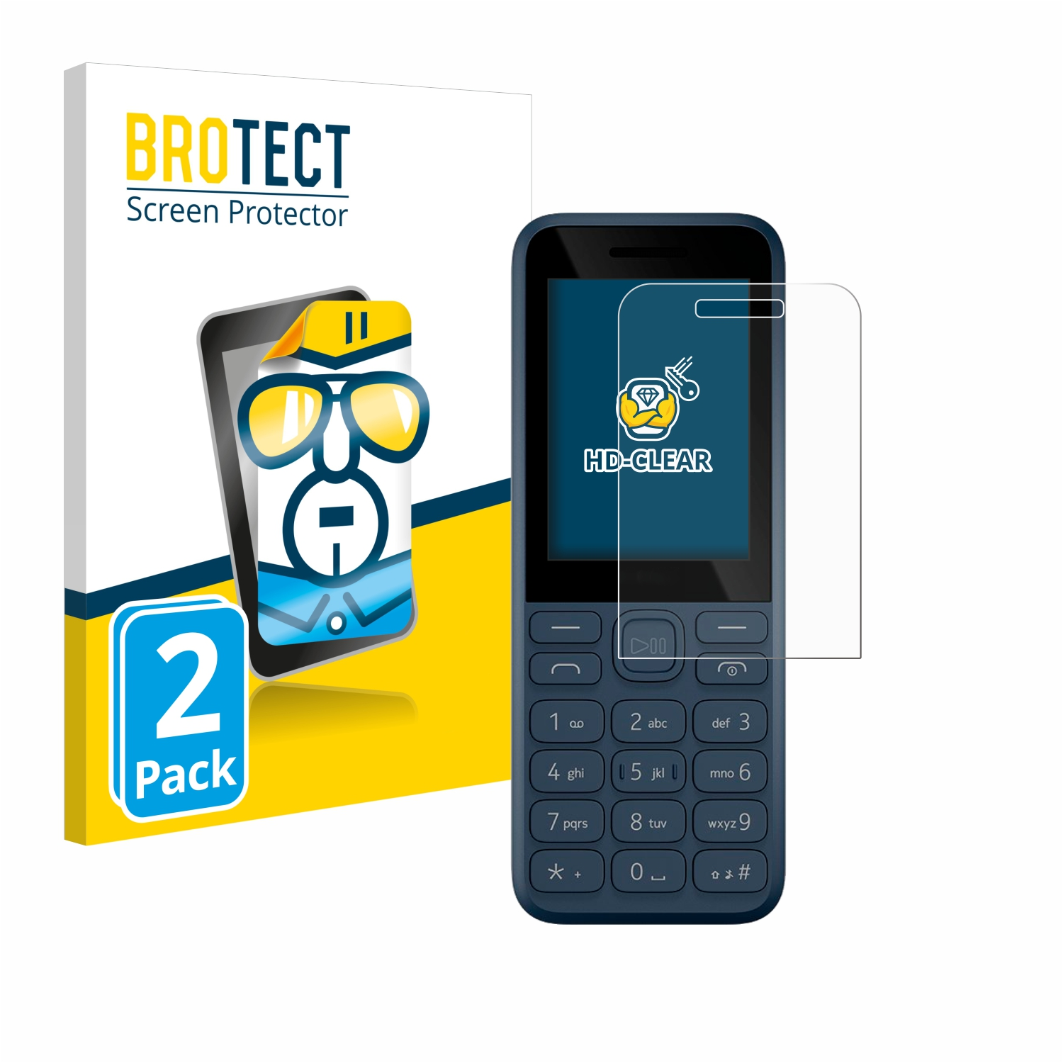 BROTECT 2x Schutzfolie(für 130 (2023)) Nokia klare