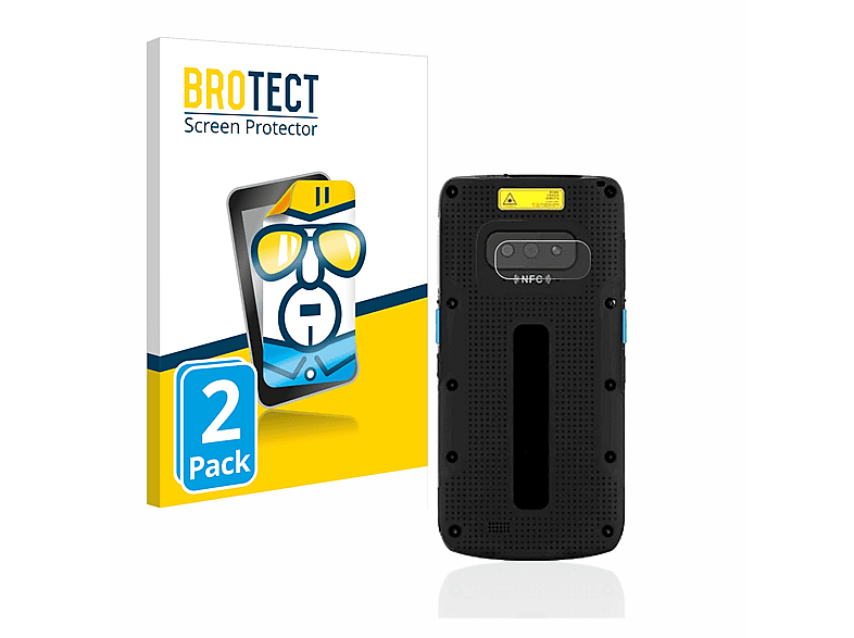 BROTECT 2x Plus) Unitech EA500P Schutzfolie(für klare