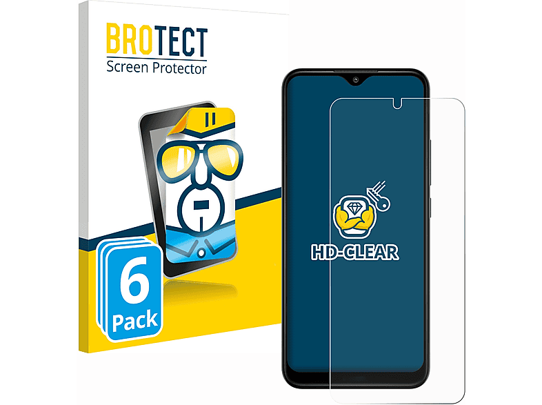 BROTECT 6x klare Schutzfolie(für Nokia C210)