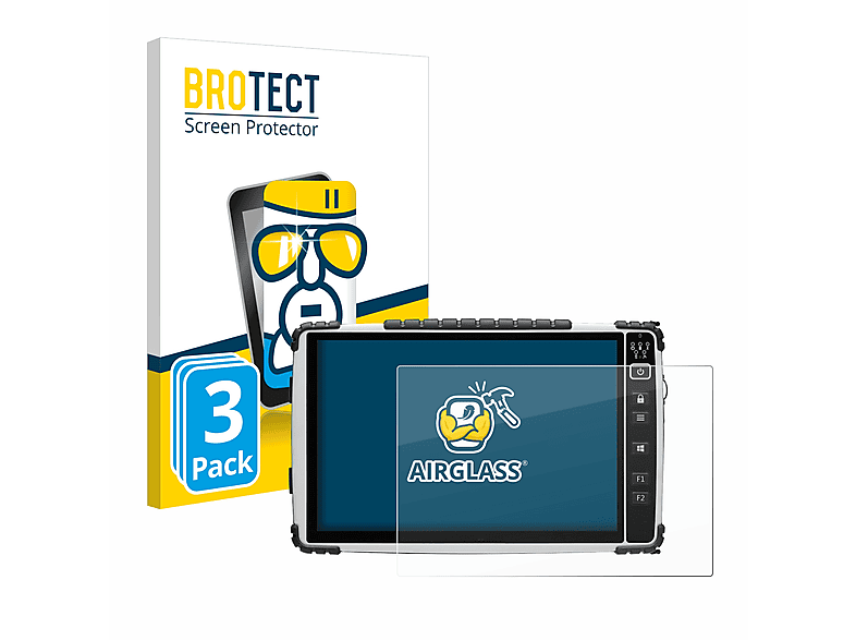 BROTECT 3x Airglass klare Schutzfolie(für Handheld Algiz 10X)