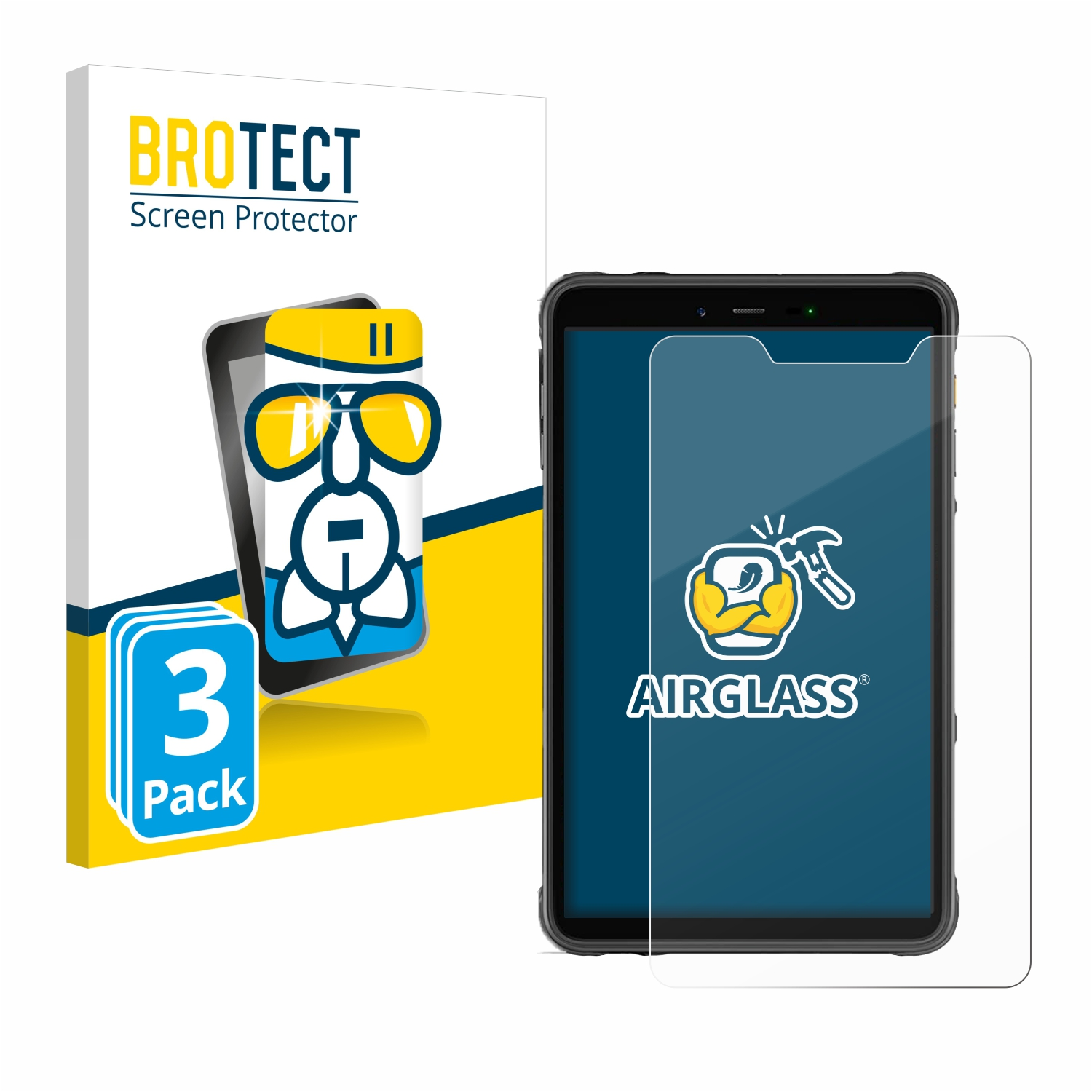 Schutzfolie(für Armor Pad 8) 3x Ulefone klare BROTECT Airglass