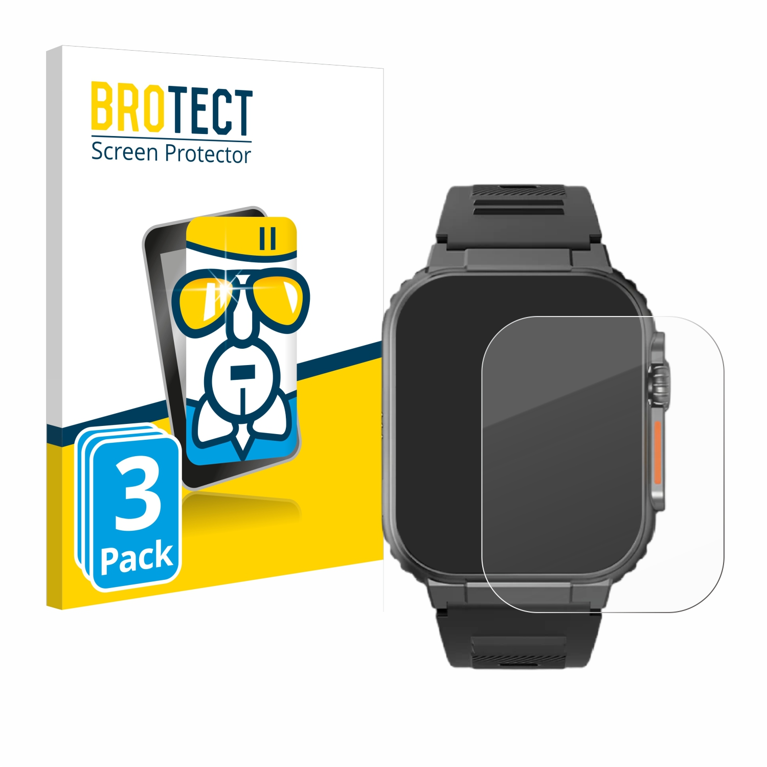 Gear Airglass Schutzfolie(für klare Ultra) Indestructible BROTECT Smartwatch The Njord 3x
