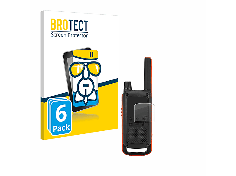 BROTECT 6x Airglass klare Schutzfolie(für Motorola Talkabout T82) | Schutzfolien & Schutzgläser