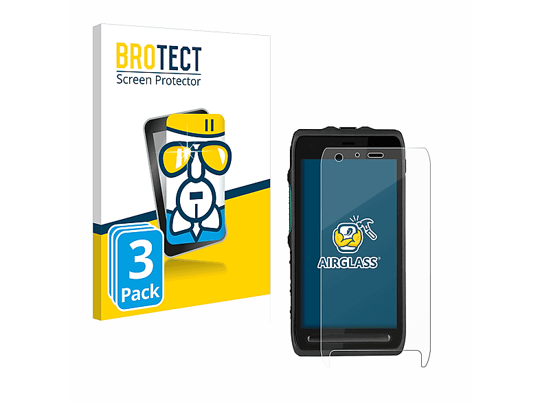 BROTECT 3x Airglass klare Schutzfolie(für LEX L11) Motorola