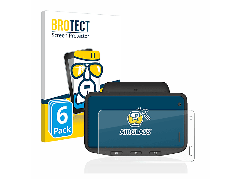BROTECT 6x Airglass klare Schutzfolie(für Honeywell CW45)