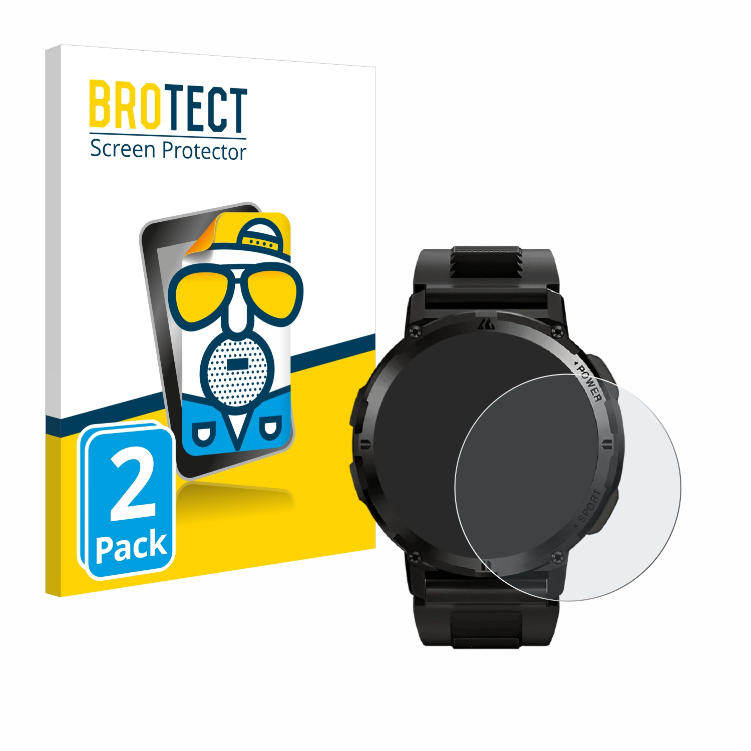 BROTECT 2x matte Schutzfolie(für Smartwatch) Njord The Mountaineer Gear