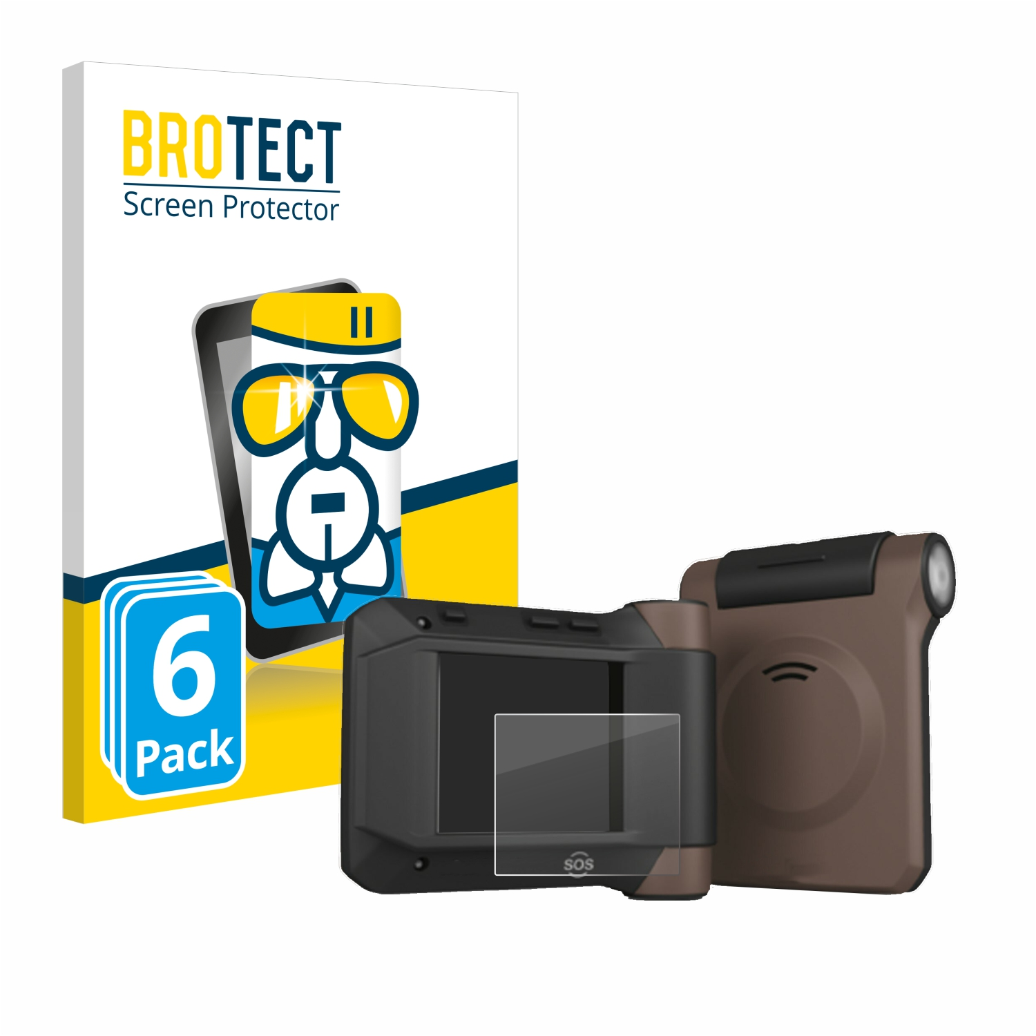 BROTECT 6x Schutzfolie(für s.Quad Swissphone Airglass klare C45)