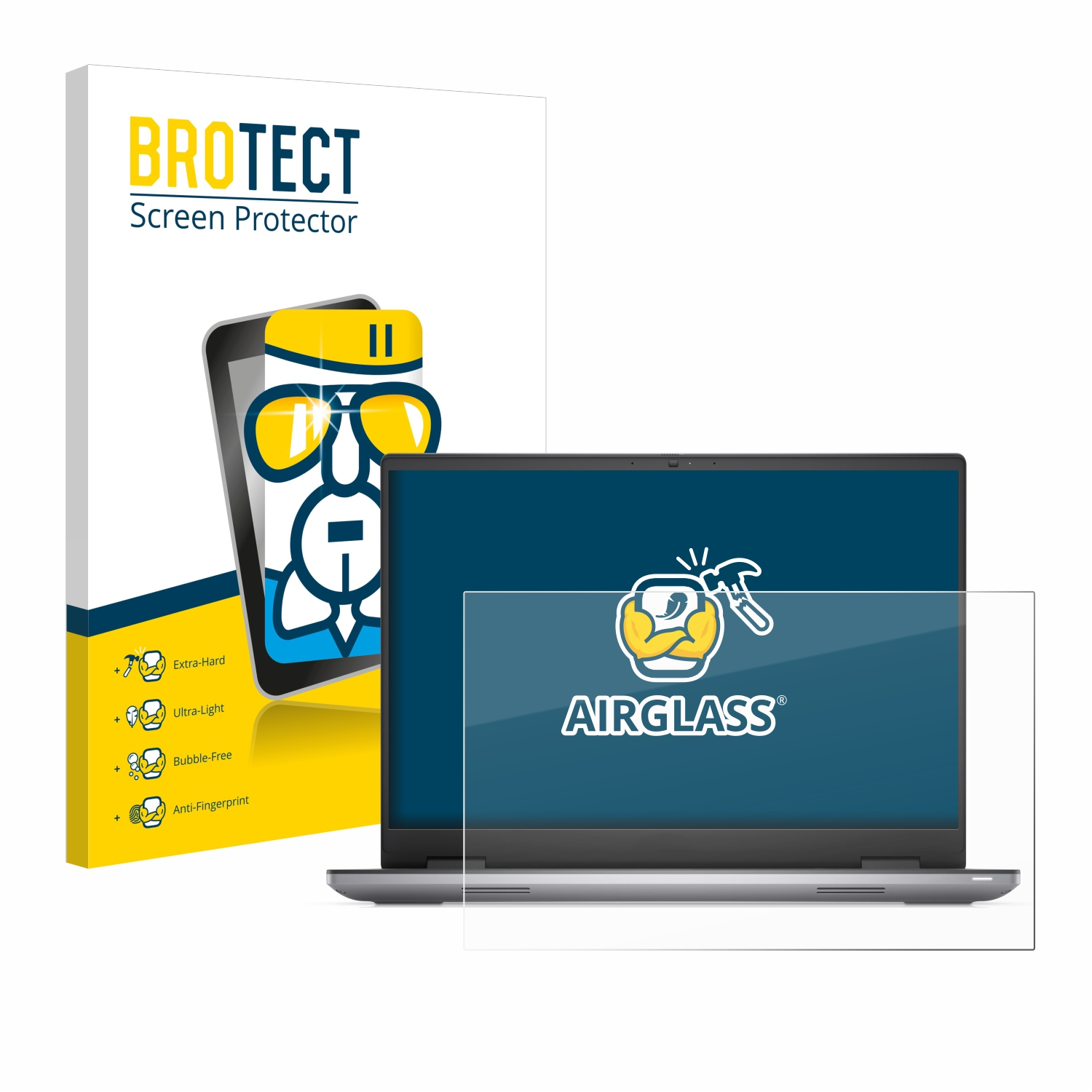 BROTECT Airglass klare Schutzfolie(für Dell Precision Non-Touch) 7680
