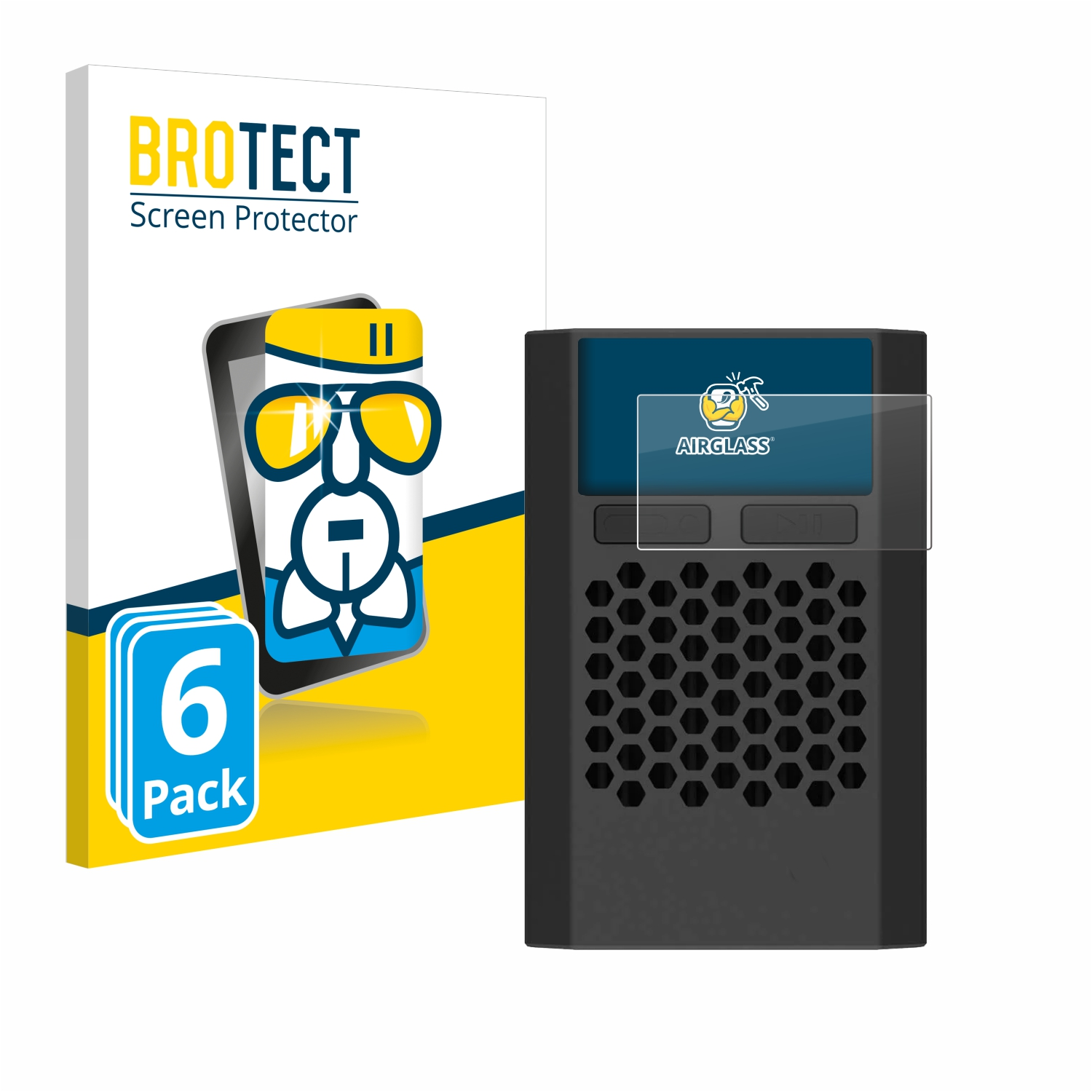 6x klare Schutzfolie(für Airglass PD60) ISDT BROTECT