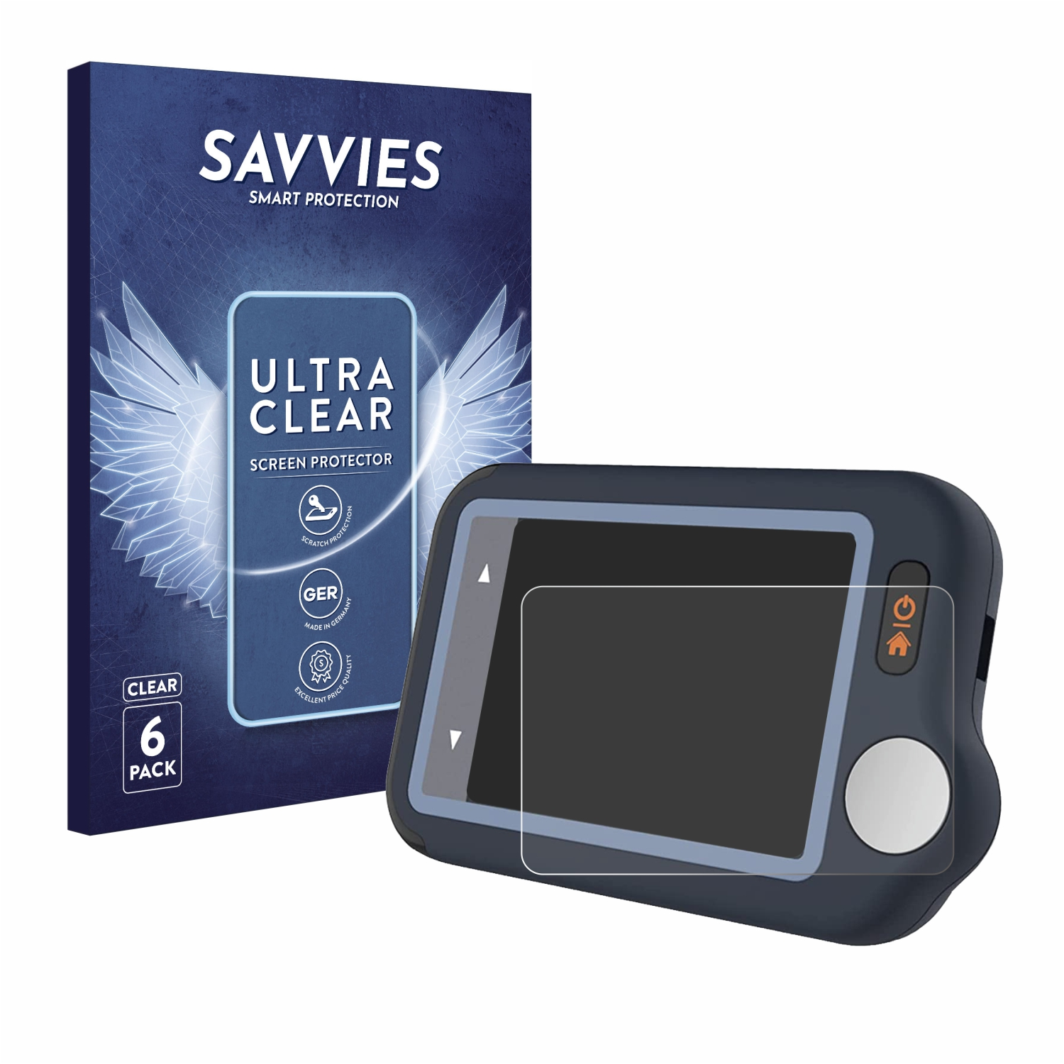 SAVVIES 6x klare Schutzfolie(für Wellue Pulsebit EKG) EX