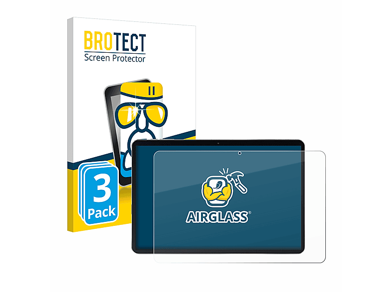 BROTECT 3x Airglass klare Schutzfolie(für Blackview Oscal Pad 60)