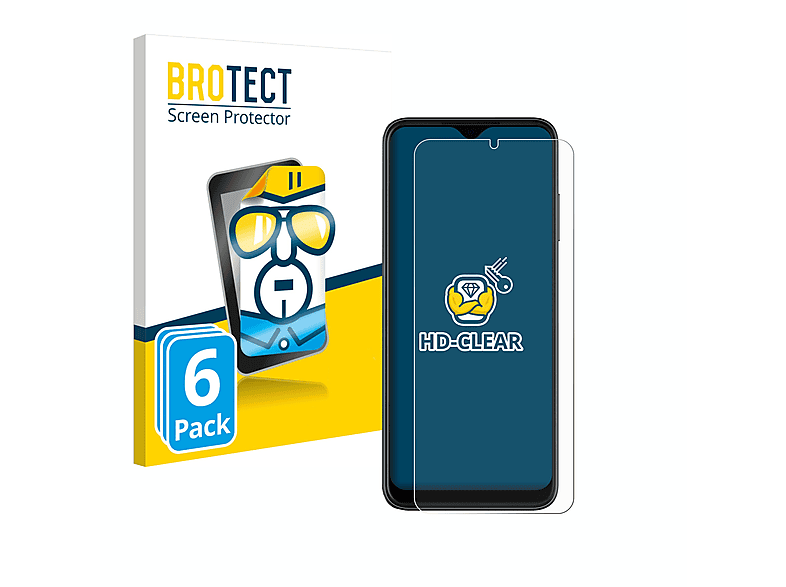 BROTECT 6x klare Schutzfolie(für T-Mobile Revvl 6 Pro 5G) | Displayschutzfolien & Gläser