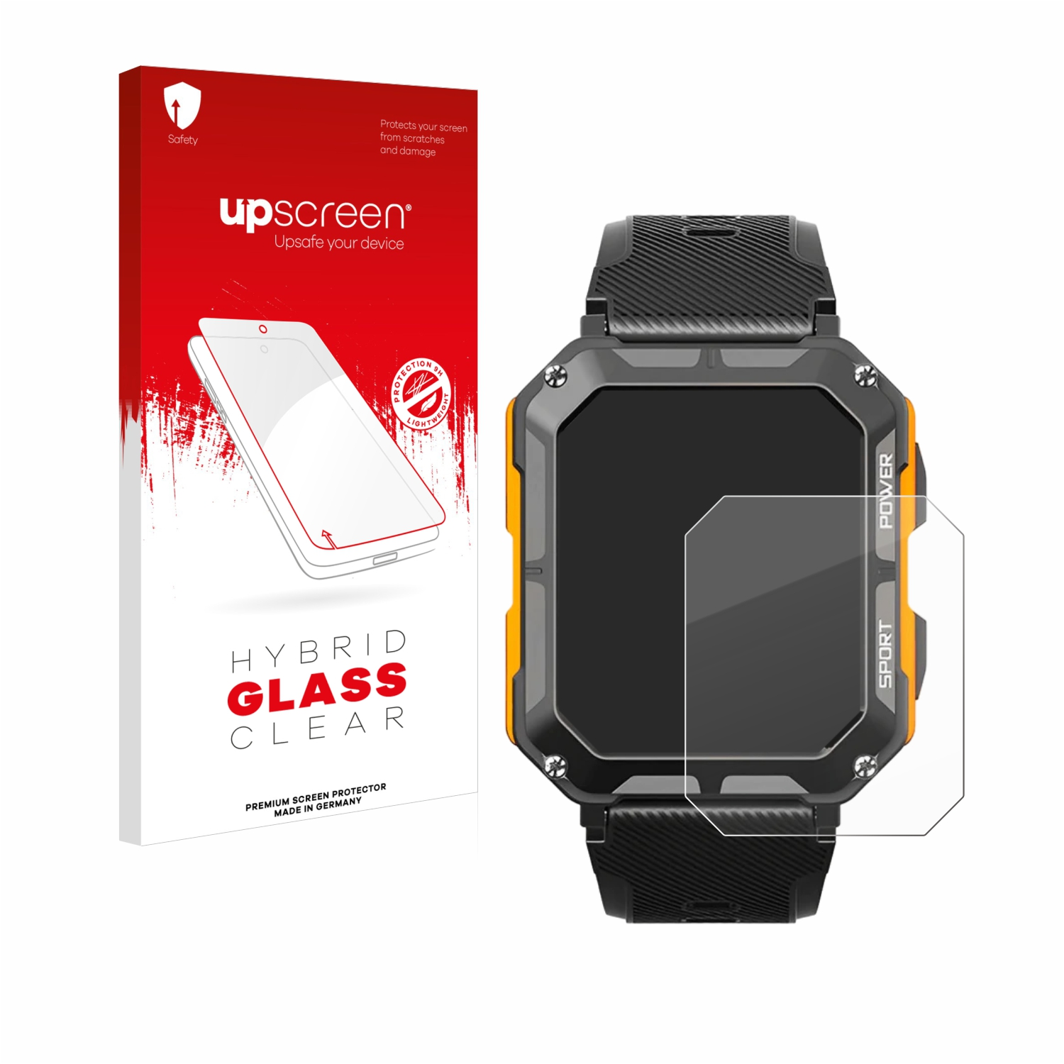 UPSCREEN klare Schutzfolie(für The Njord Smartwatch) Gear Indestructible