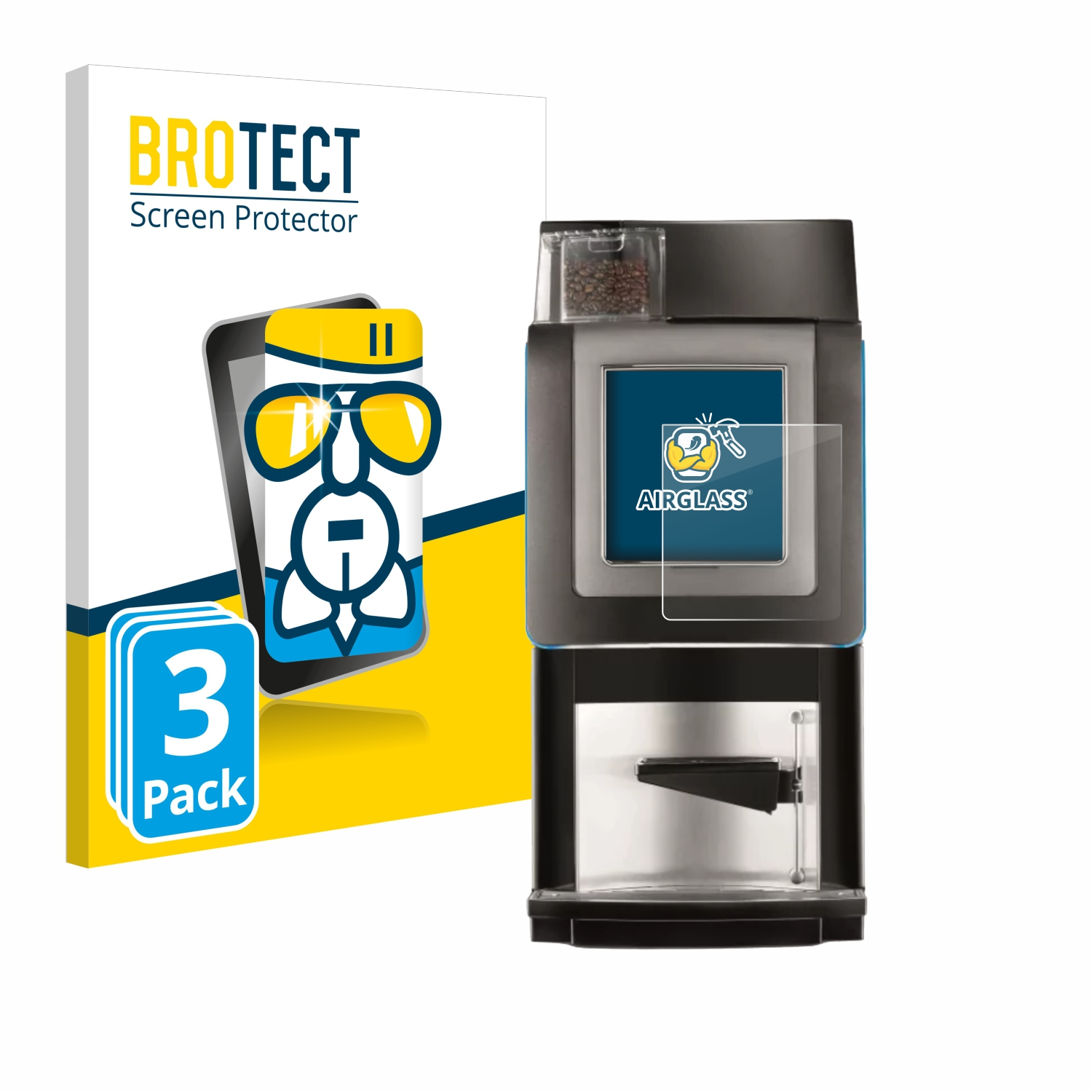 BROTECT 3x Airglass klare Prime) Schutzfolie(für Korinto Necta