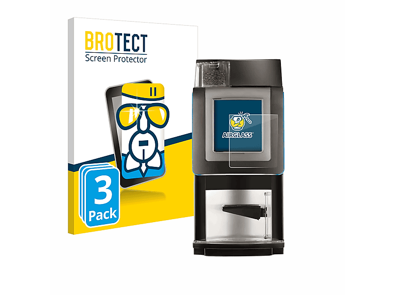 BROTECT 3x Airglass klare Schutzfolie(für Necta Korinto Prime)