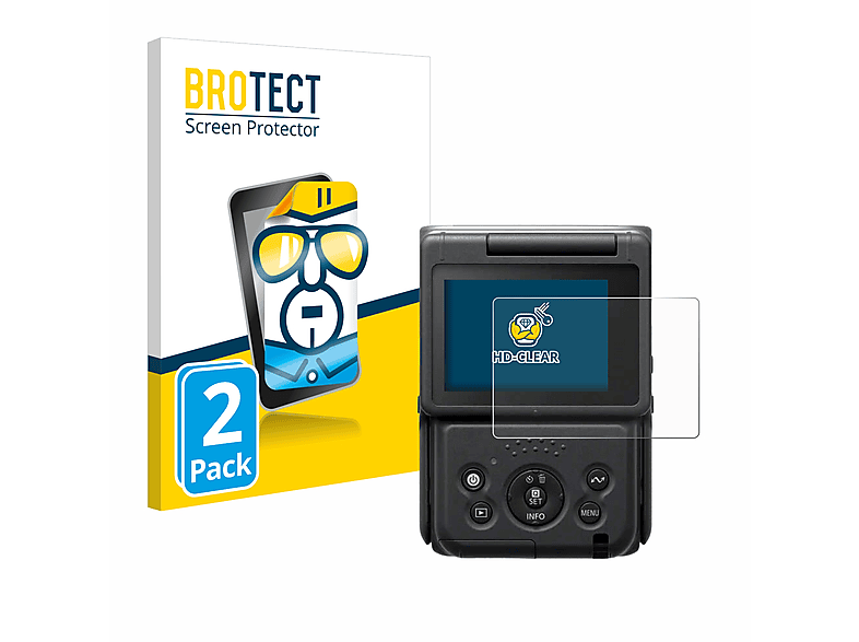 Qualitätskontrolle BROTECT 2x klare Schutzfolie(für PowerShot Canon Vlog Camera) V10