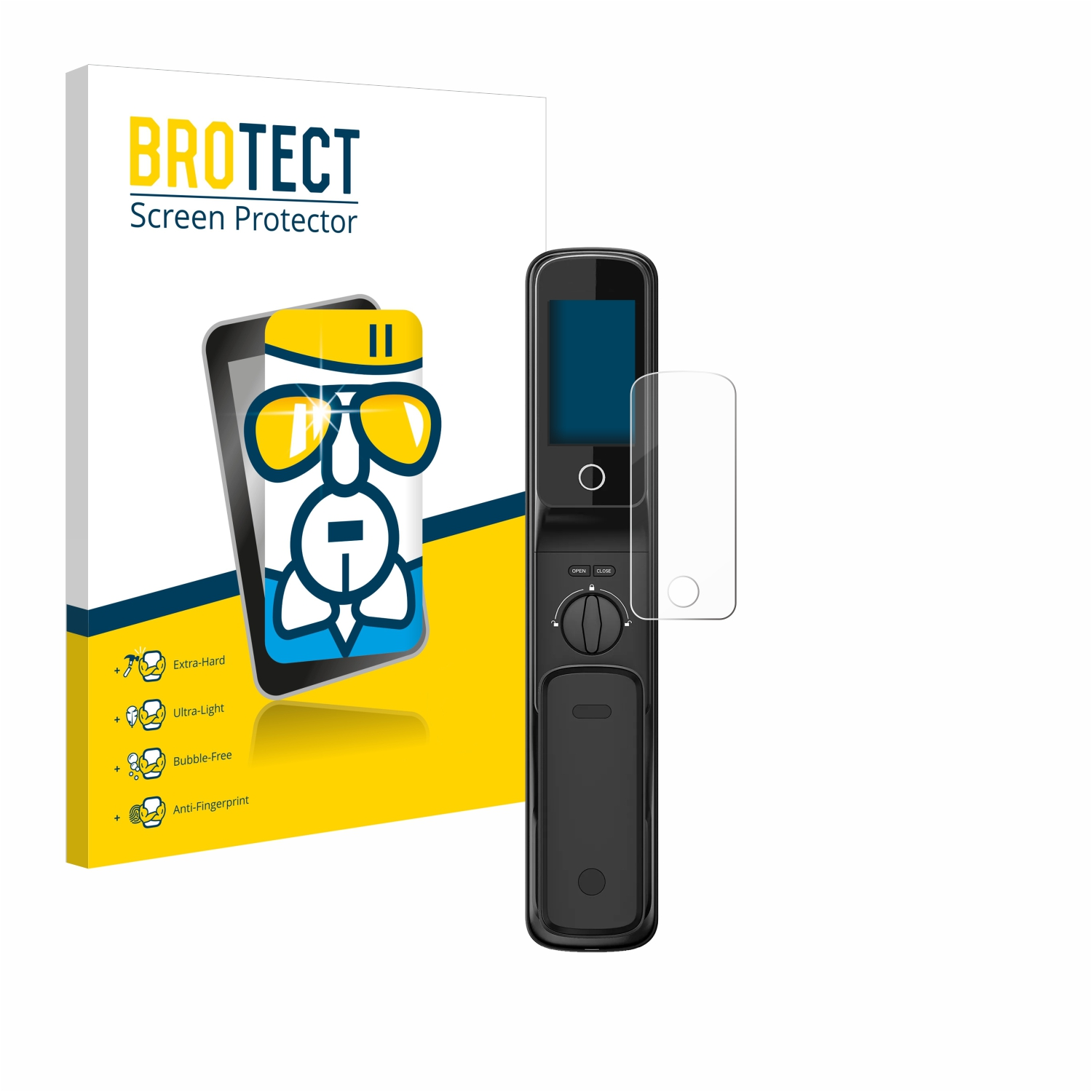 BROTECT Airglass klare Schutzfolie(für Philips Facial DDL709NCAG) Recognition Lock Smart 4\