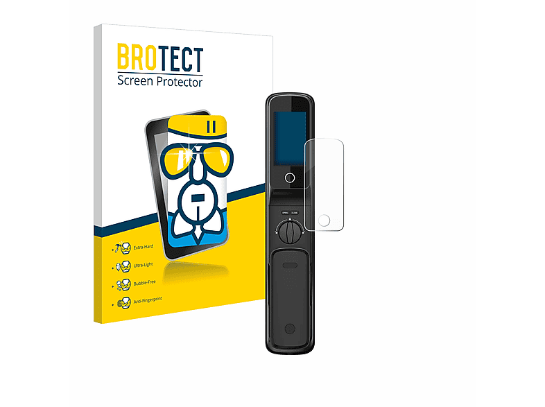 BROTECT Airglass klare Schutzfolie(für Philips Facial DDL709NCAG) Recognition Lock Smart 4\