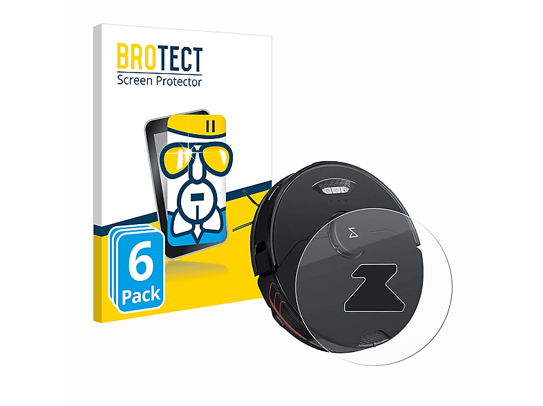BROTECT 6x Airglass klare Schutzfolie(für Roborock S7 MaxV Lidar Sensor (nur weißes Modell))