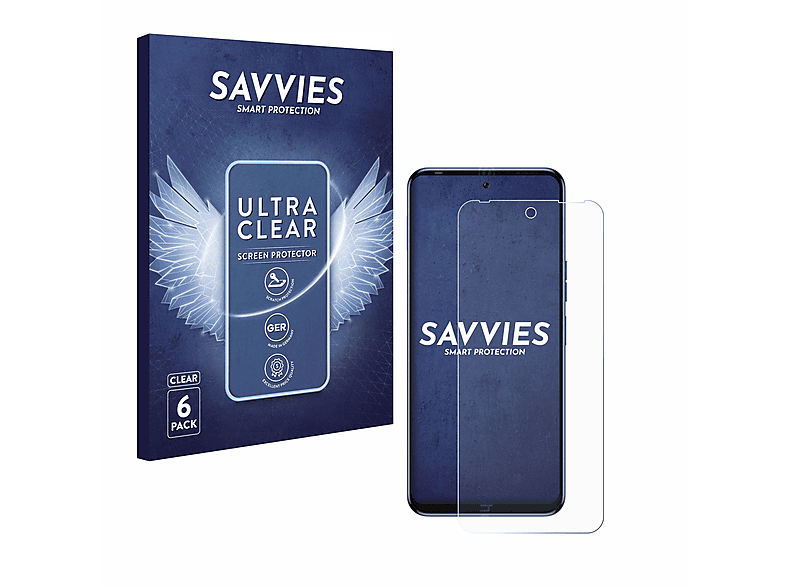 SAVVIES 6x klare Schutzfolie(für Tecno Pova 5) | Displayschutzfolien & Gläser