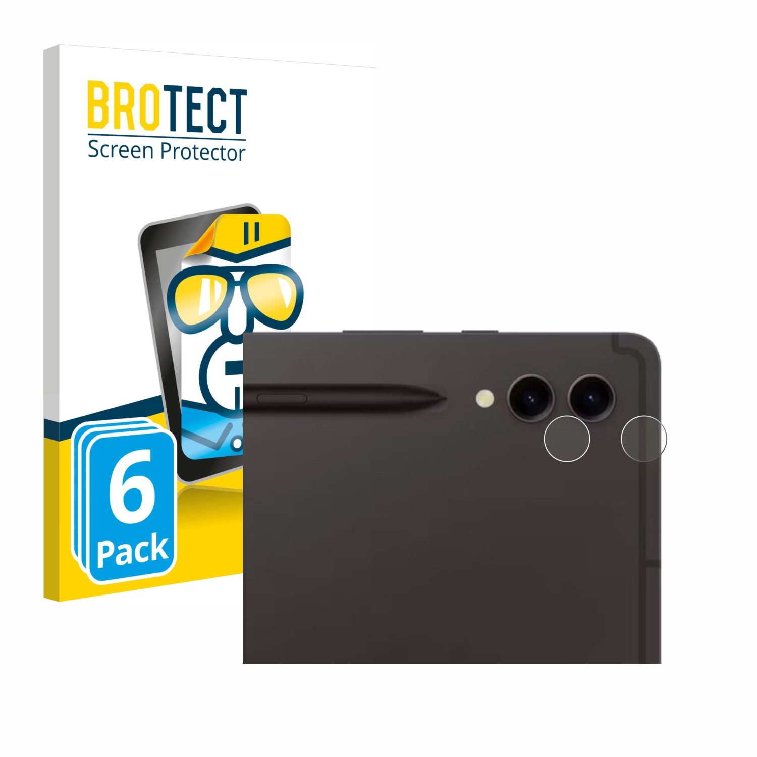 BROTECT 6x Tab klare WiFi Kamera)) Samsung S9 Ultra Schutzfolie(für (NUR Galaxy