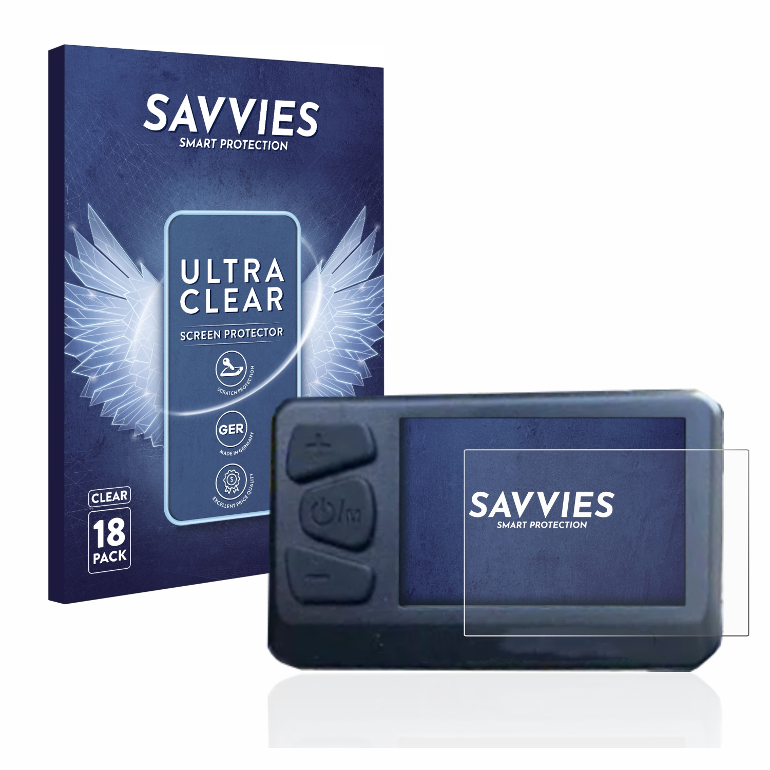 SAVVIES 18x klare Z810 LCD Schutzfolie(für Display) Zündapp