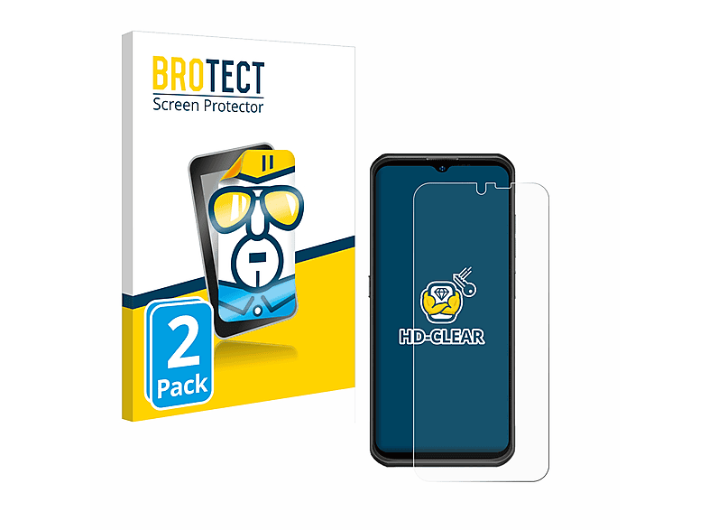 BROTECT 2x klare Schutzfolie(für Ulefone Armor 17 Pro)