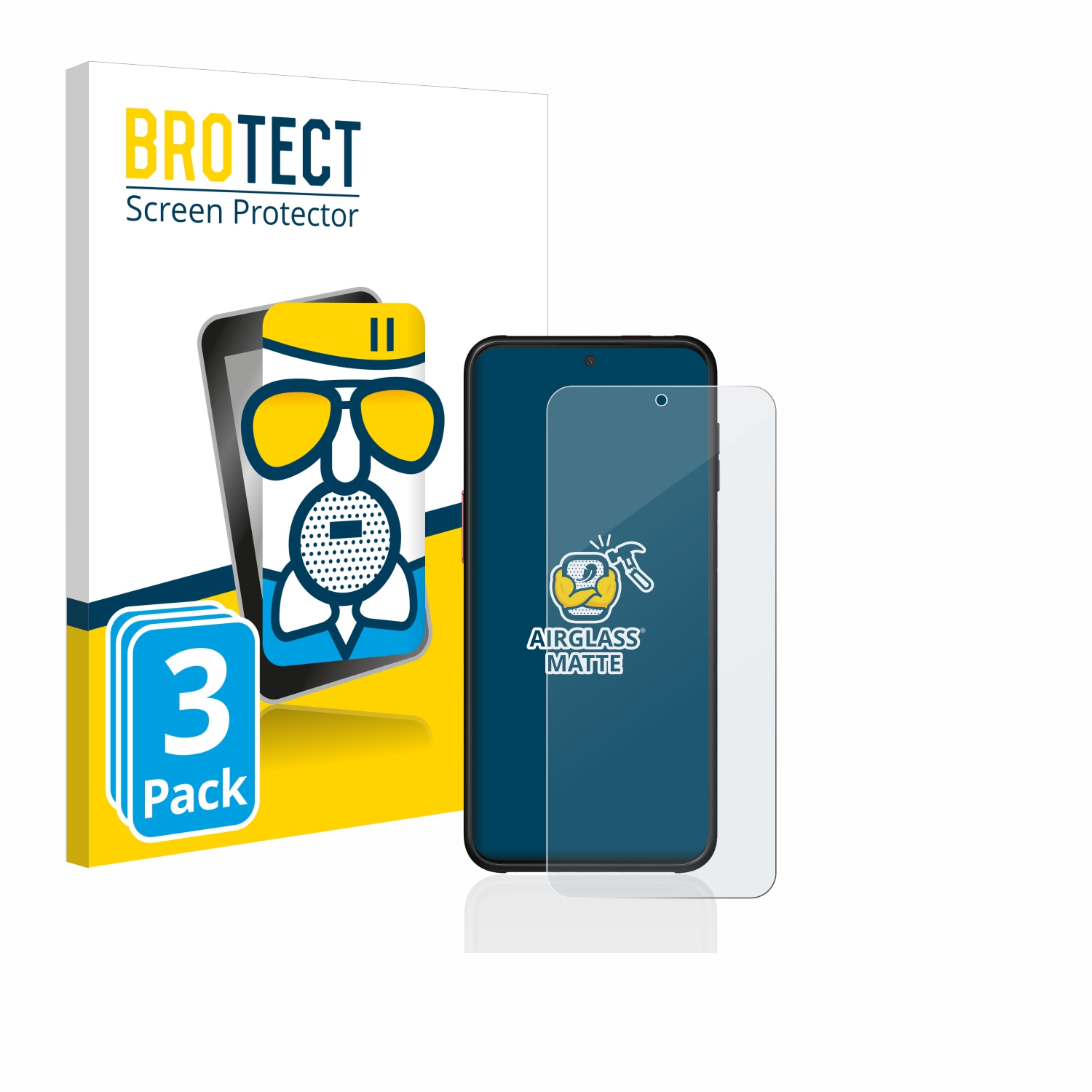 Samsung 2) Pro 3x Airglass matte Xcover Galaxy BROTECT Schutzfolie(für