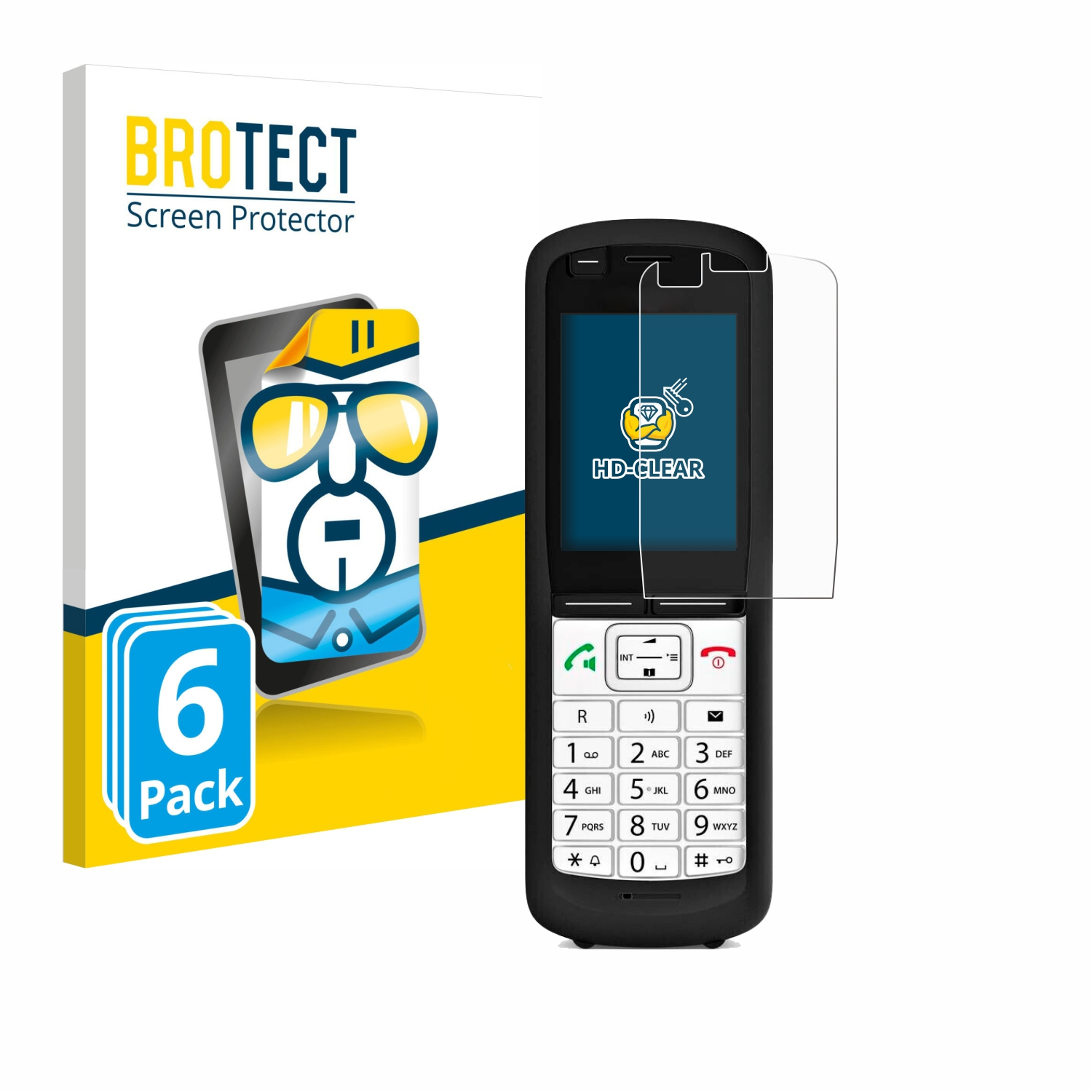 Schutzfolie(für 6x klare Unify R6) OpenScape Phone BROTECT DECT