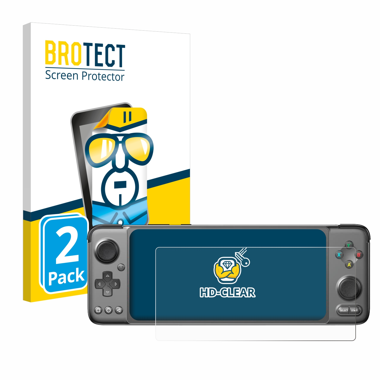 BROTECT 2x Schutzfolie(für GPD XP Gaming klare Handheld) Android