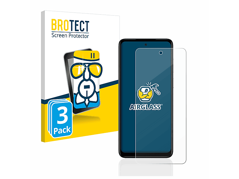 BROTECT 3x Airglass Moto klare Motorola Schutzfolie(für G (2023))