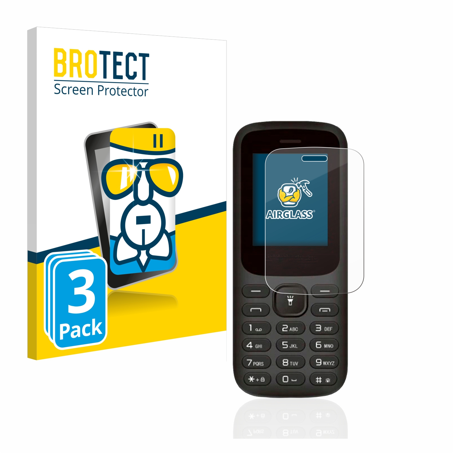 BROTECT myPhone Schutzfolie(für 3x klare Airglass 2220)