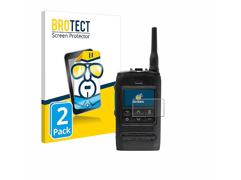 Schutzfolie(für Compact Tetra Motorola BROTECT Radio) ST7500 2x klare