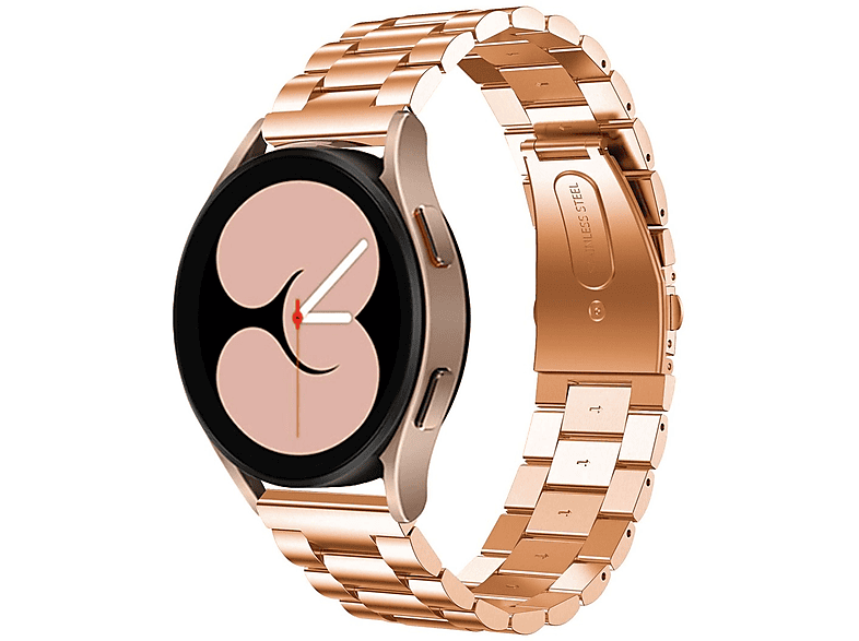 Rose / Classic Watch 4 / 5 mm / 42 6 WIGENTO Stahl 40 Galaxy Samsung, Armband, 43 4 mm Pro / Deluxe 5 44 mm, Ersatzarmband, 46 Watch 6 Gold / 47 45mm / Watch