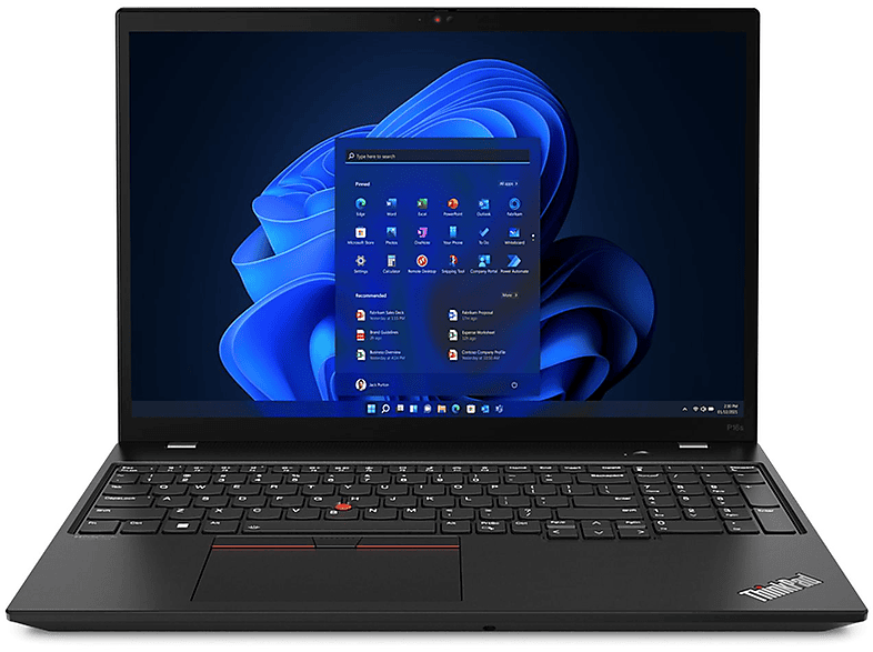 Display, 1 Schwarz Zoll LENOVO TP P16S Notebook RAM, 16 mit TB G2 GB AMD, 32 R7P-7840U SSD, 32GB,