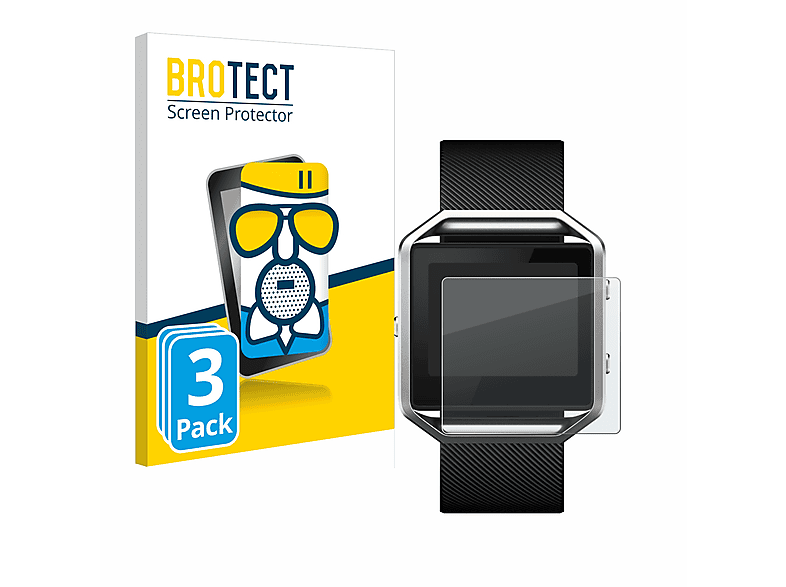 BROTECT 3x matte Airglass Schutzfolie(für Blaze) Fitbit