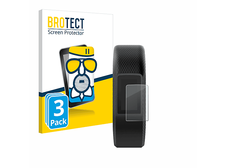 Vivosport) 3x BROTECT Airglass Schutzfolie(für Garmin matte